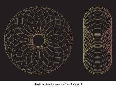 Modern Luxury black abstract background with waves for banner and poster. Vector background with lines. Element for design isolated on perfect colorful illustration. 