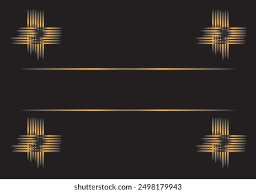 Modern Luxury black abstract background with waves for banner and poster. Vector background with lines. Element for design isolated on perfect colorful illustration. 