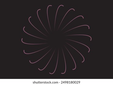 Modern Luxury black abstract background with waves for banner and poster. Vector background with lines. Element for design isolated on perfect colorful illustration. 