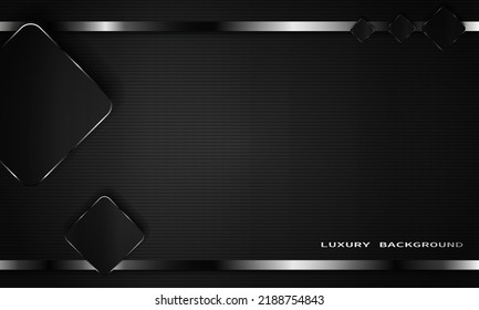 Modern luxury black background with white shine geometric shape.