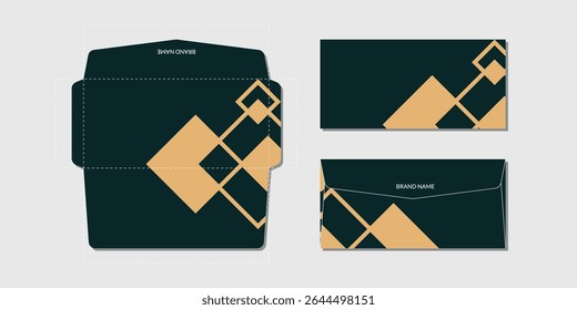 modern and luxury blank envelope design template