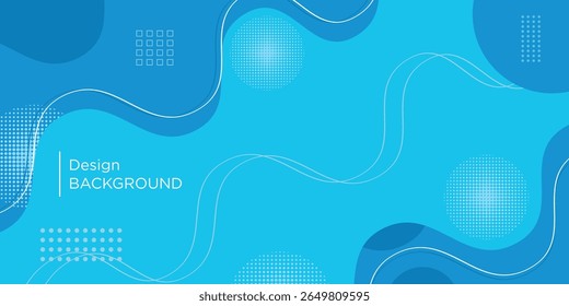 Modern and Luxury blue abstract background with elegant bright wavy lines  Minimalist background for banner  poster