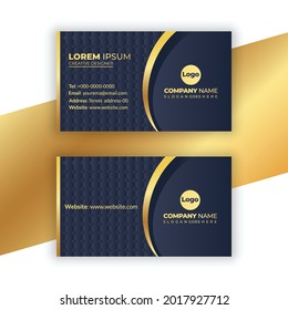 Modern luxury business card design premium vector