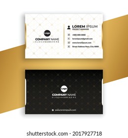 Modern luxury business card design premium vector