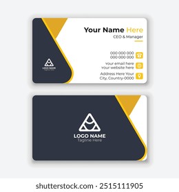 Modern Luxury Business Card Template with Abstract Customizable Layout and Elements. Professional, 
minimalist editable vector design for branding identity