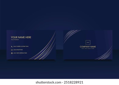 Modern luxury business card template design