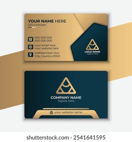 Plantilla de tarjeta de visita de lujo moderno con diseño y Elementos personalizables Abstractas. Profesional, 
Diseño de Vector editable minimalista para identidad de marca