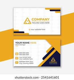 Plantilla de tarjeta de visita de lujo moderno con diseño y Elementos personalizables Abstractas. Profesional, 
Diseño de Vector editable minimalista para identidad de marca