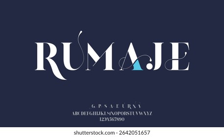 modern luxury capital alphabet letter logo design