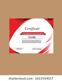 Modern luxury certificate design layout