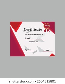 modern luxury certificate design template