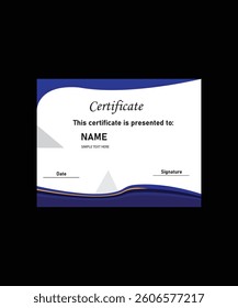 modern luxury certificate design template 