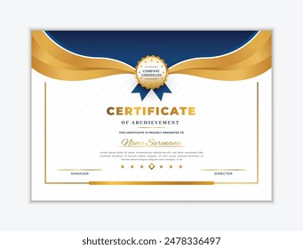 Modern and luxury Certificate template