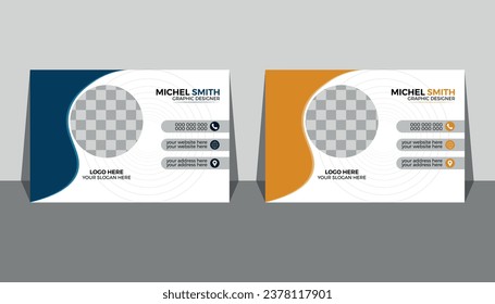 Modern luxury Colorful Email Signatures Template Vector Design. Professional Email Signature Template Modern and Minimal Layout.