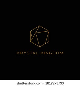 Modern and luxury crystal company logo
