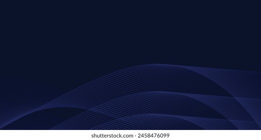 Modern luxury dark blue background with glitter blue light lines. vektor eps10
