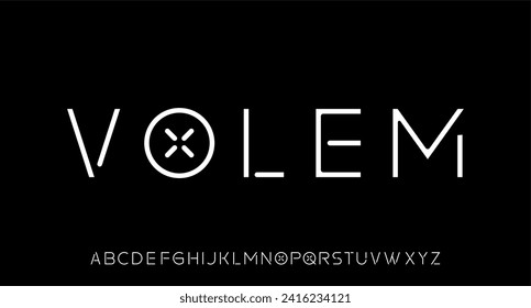 modern, luxury and elegant alphabet font vector