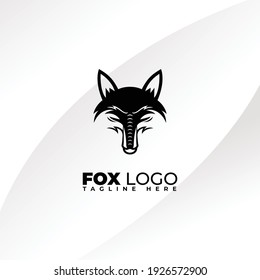 modern and luxury fox vector logo template