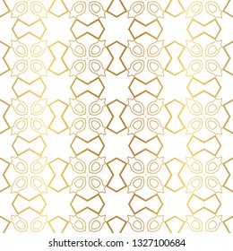 Modern Luxury Geometric Seamless Pattern. Vector Illustration. For Book Design, Background. Vector Illustration. Golden gradient.