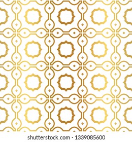 Modern Luxury Geometric Seamless Pattern. Vector Illustration. For Book Design, Background. Vector Illustration. Golden gradient.