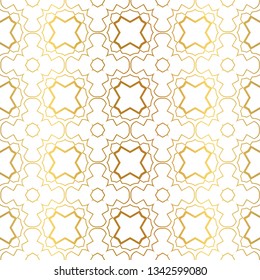 Modern Luxury Geometric Seamless Pattern. Vector Illustration. For Book Design, Background. Vector Illustration. Golden gradient.