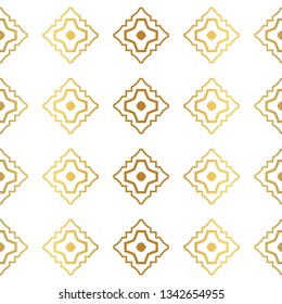 Modern Luxury Geometric Seamless Pattern. Vector Illustration. For Book Design, Background. Vector Illustration. Golden gradient.