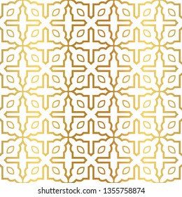 Modern Luxury Geometric Seamless Pattern. Vector Illustration. For Book Design, Background. Vector Illustration. Golden gradient.