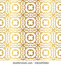 Modern Luxury Geometric Seamless Pattern. Vector Illustration. For Book Design, Background. Vector Illustration. Golden gradient.