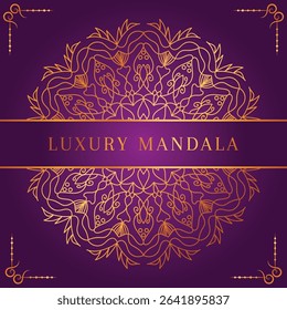 Modern luxury golden mandala vector background