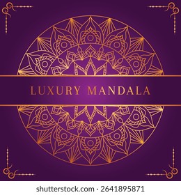 Modern luxury golden mandala vector background