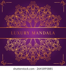 Modern luxury golden mandala vector background