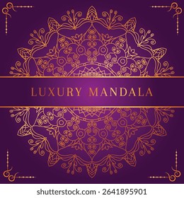 Modern luxury golden mandala vector background