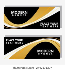 modern luxury graphic banner design vector