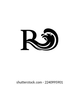 Diseño de logotipo inicial moderno y lujoso