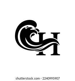Modern and luxury initial logo design