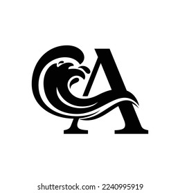 Diseño de logotipo inicial moderno y lujoso