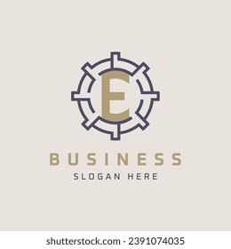 Modern and Luxury Letter E Logo Design. Minimal, Universal E Icon