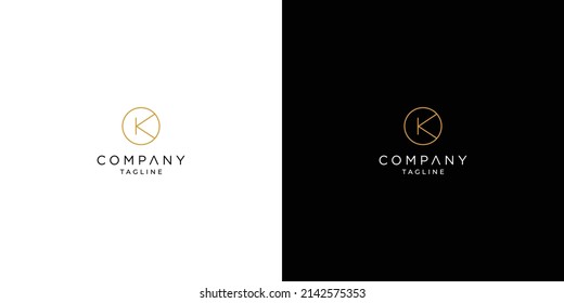 Modern and luxury letter K initials logo design 2