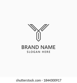 Modern Luxury Letter Y Logo Vector Template