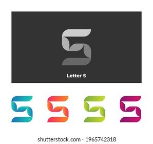 Moderna plantilla de logotipo de lujo vector - logotipo de letra S