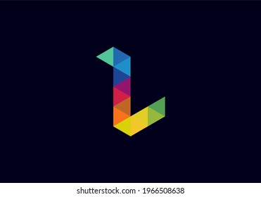 Moderna plantilla de logotipo de lujo vector - logotipo de letra L