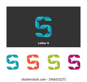 Modern luxury logo template vector - S letter logo