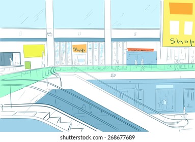 ショッピングセンター イラスト Images Stock Photos Vectors Shutterstock