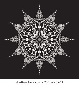 Modern and luxury mandala art 