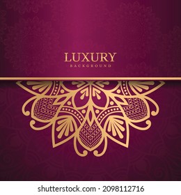
Modern luxury mandala background Design