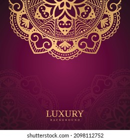 
Modern luxury mandala background Design