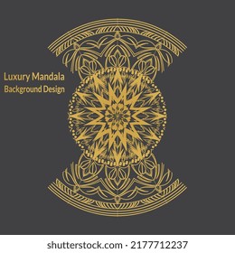 Diseño moderno de fondo Mandala de lujo 