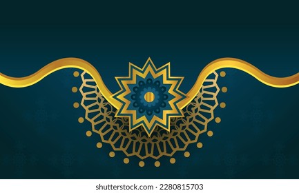 Moderne, luxuriöse Mandala-Hintergrund-Vorlage