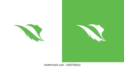 Modern and luxury mint leaf combination relaxation logo design 03
