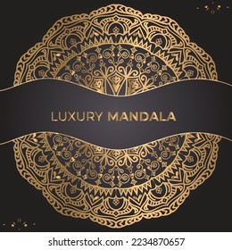 Modern Luxury ornamental mandala design background template